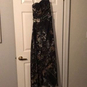 Camouflage long dress
